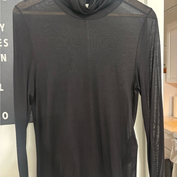 Saint Laurent Black Slim Fit Turtleneck Sweater